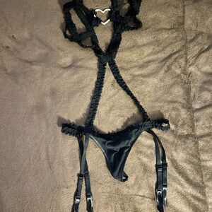 Victoria's Secret Black Satin Bra Intimates